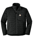 Front View of Black Carhartt Gilliam Jacket. CT102208