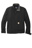 Front View of Black Carhartt Super Dux Soft Shell Jacket CT105534