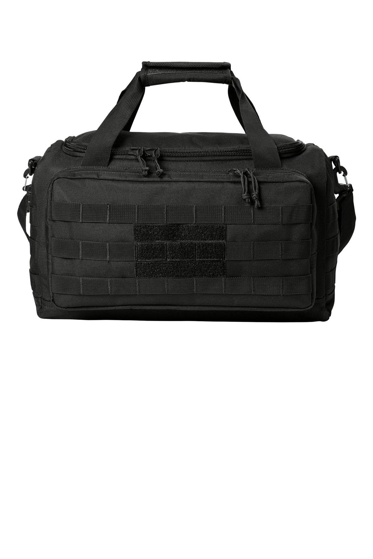 Front View of Black CornerStone Tactical Gear Bag CSB816