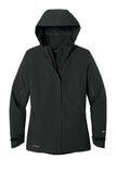 Front View of Black Eddie Bauer Women's WeatherEdge Plus Insulated Jacket. EB555