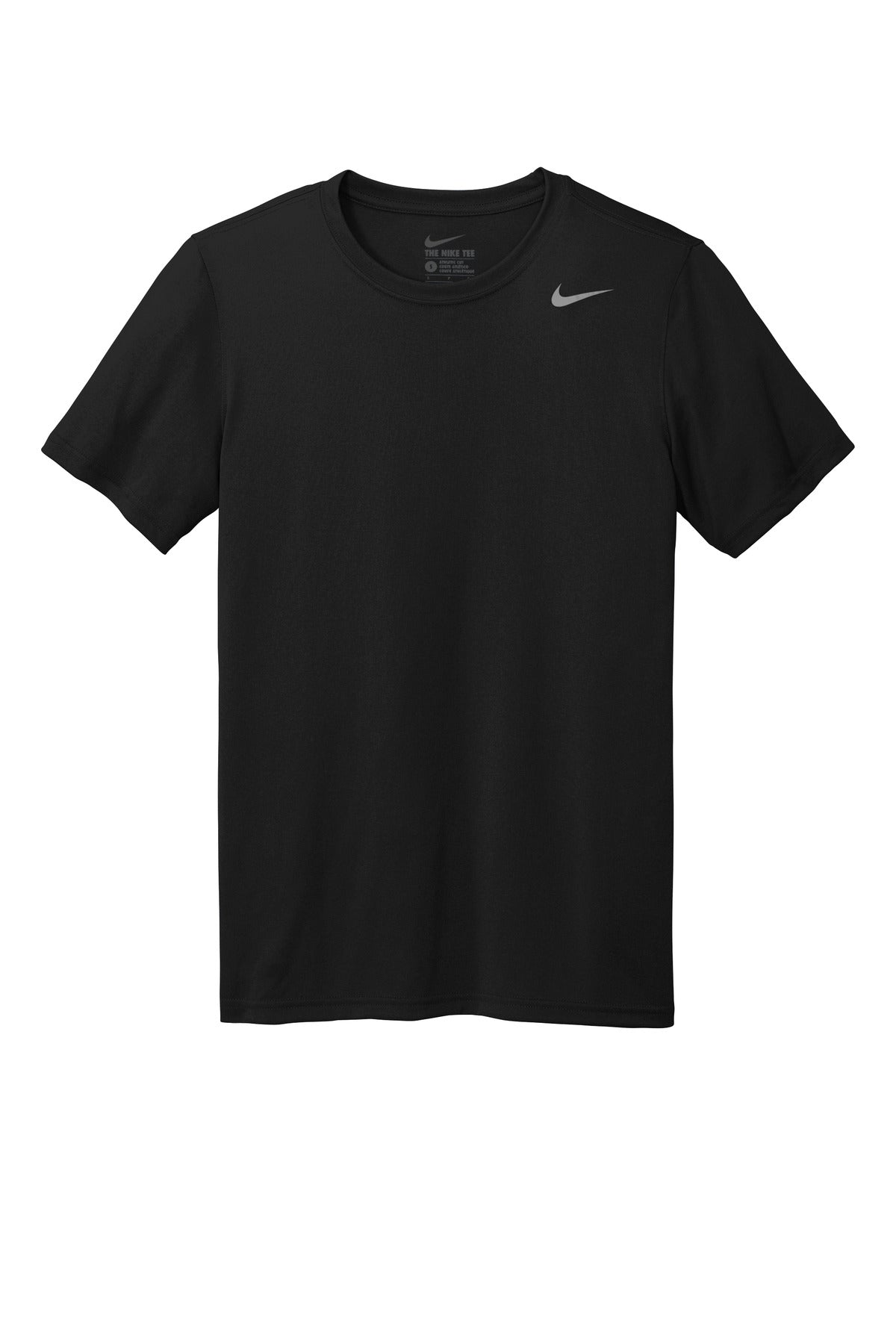 Front View of Black Nike Team rLegend Tee DV7299