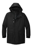 Front View of Black Port Authority Heavyweight Parka. J799