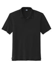 Front View of Black Sport-Tek Sideline Polo ST535