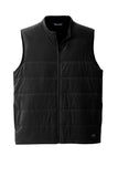 Front View of Black TravisMathew Cold Bay Vest TM1MW453