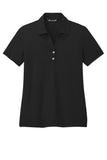 Front View of Black TravisMathew Women's Coto Performance Polo TM1WX002