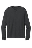Front View of BlackFrost District Perfect Tri Long Sleeve Henley DT145