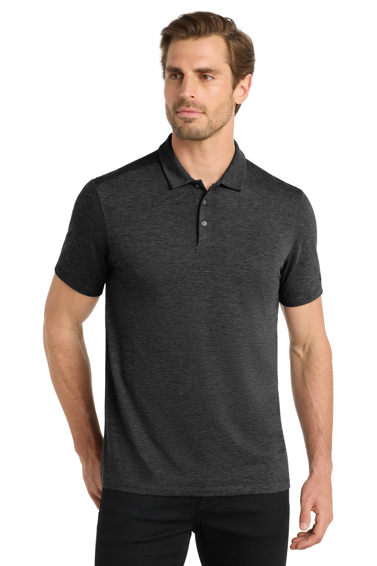 Front View of Blacktop OGIO Evolution Polo OG147