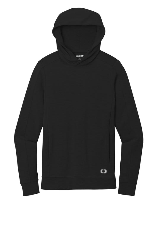Front View of Blacktop OGIO Luuma Hoodie OG814