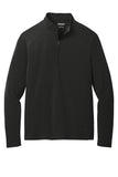 Front View of Blacktop OGIO Motion 1/4-Zip OG153