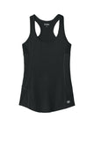 Front View of Blacktop OGIO Women's Racerback Pulse Tank. LOE322