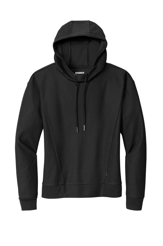 Front View of Blacktop OGIO Women's Revive Hoodie LOG162