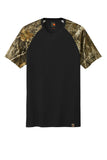 Front View of Blk/RTEdge Russell Outdoors Realtree Colorblock Performance Tee RU151