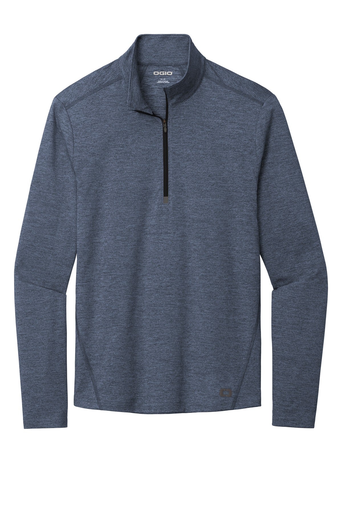 Front View of Blue Indigo He OGIO Force 1/4-Zip OE341