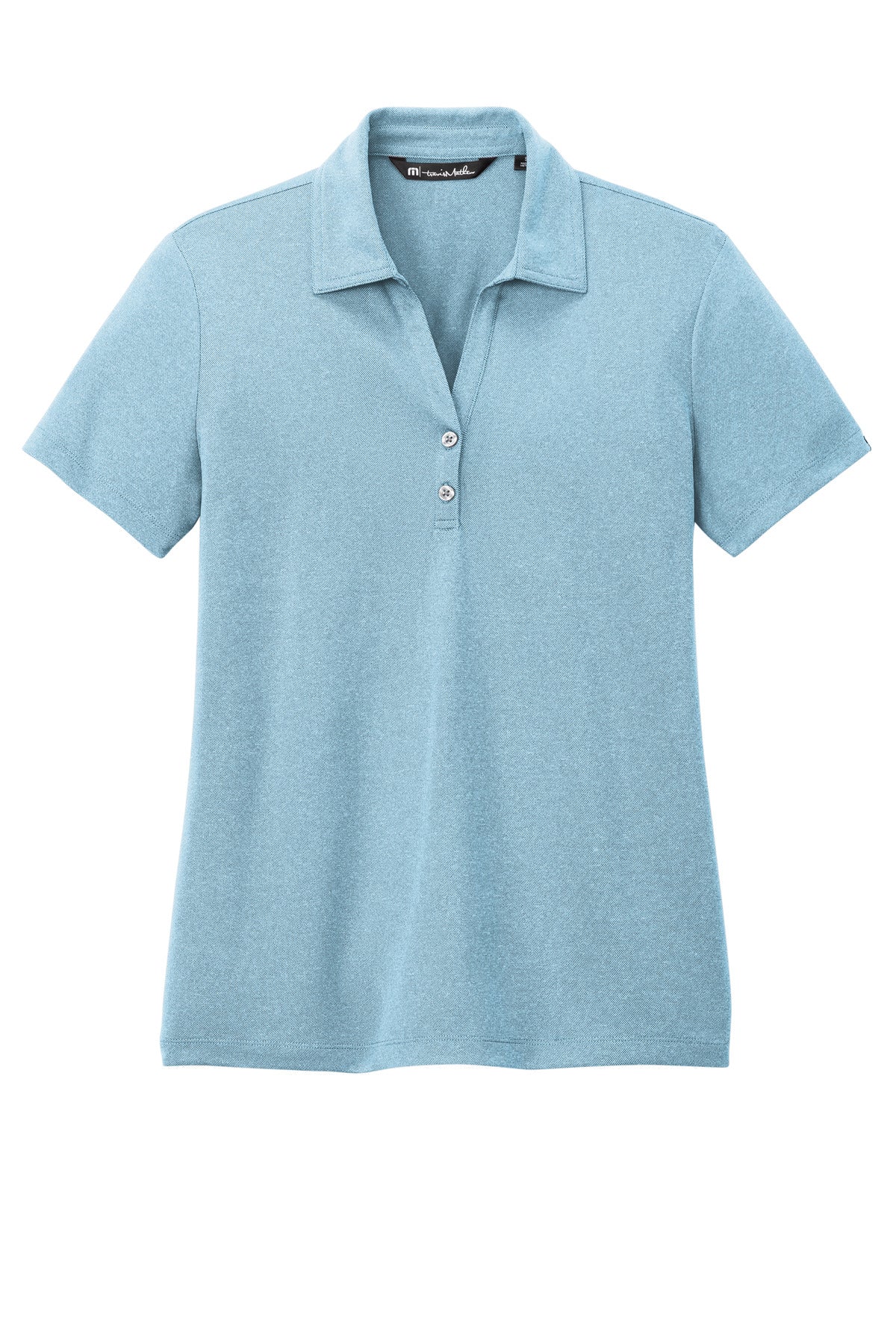 Front View of BrillBluHt TravisMathew Women's Coto Performance Polo TM1WX002