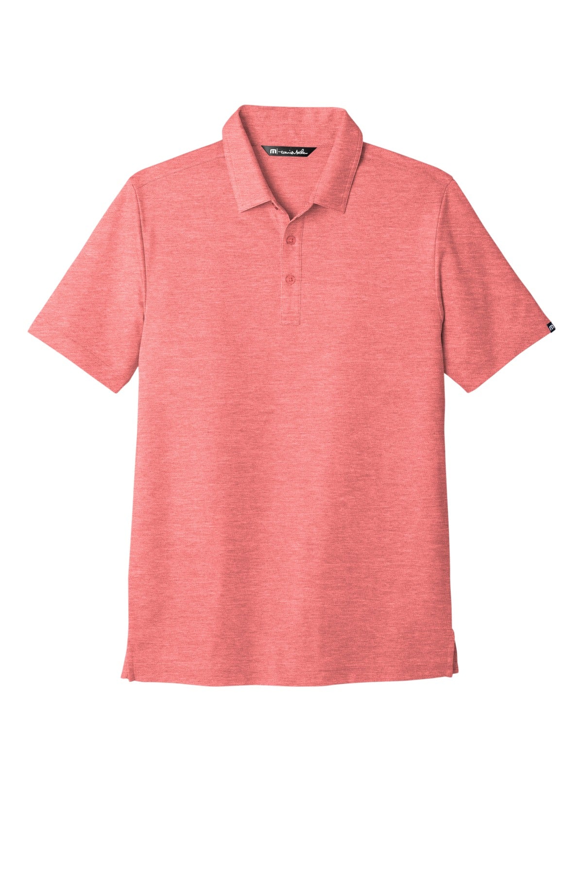 Front View of CardinalHt TravisMathew Oceanside Heather Polo. TM1MU412