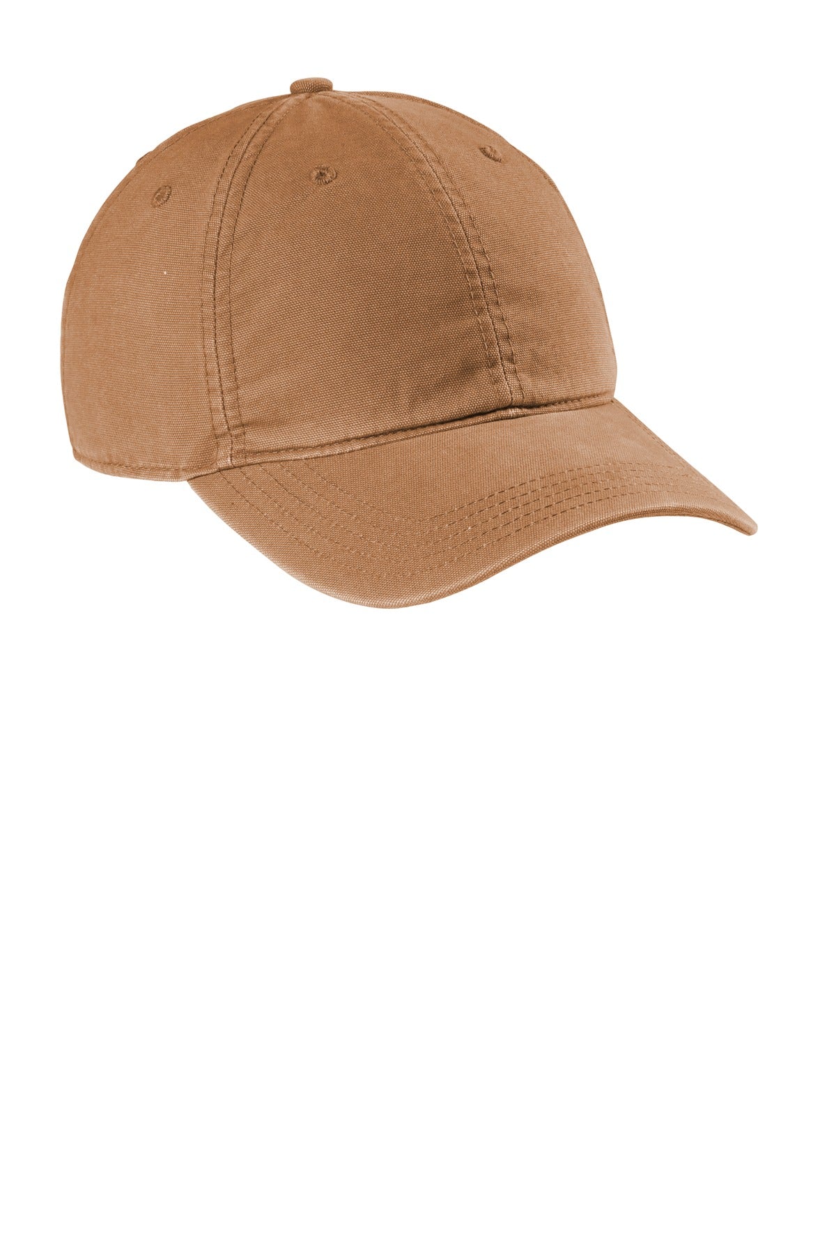 Front View of Carhartt Brown Carhartt Cotton Canvas Cap CT103938