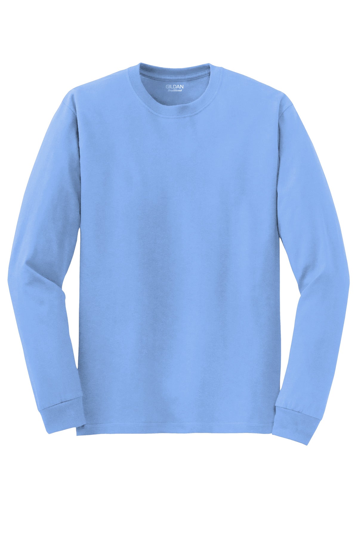 Front View of CarolinaBl Gildan - DryBlend 50 Cotton/50 Poly Long Sleeve T-Shirt. 8400