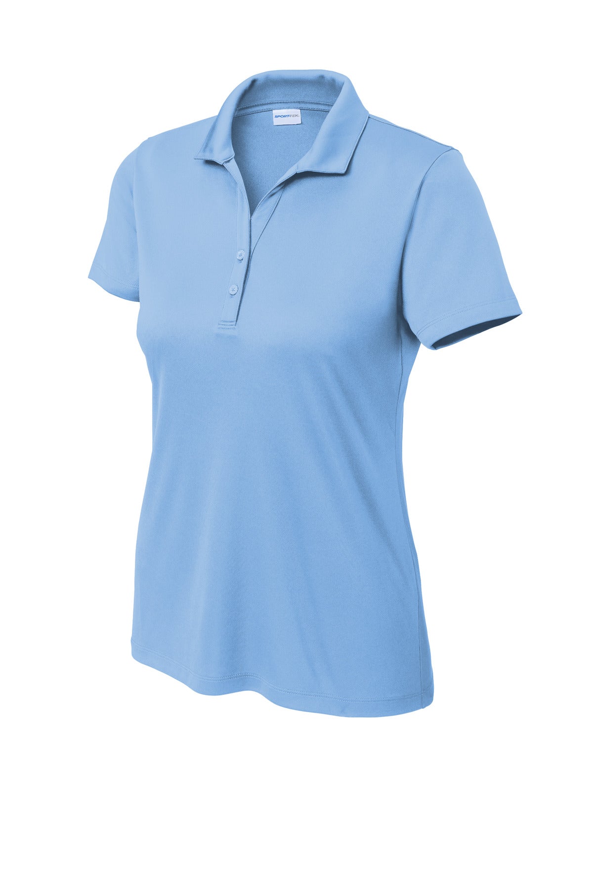 Front View of CarolinaBl Sport-Tek Women's PosiCharge Re-Compete Polo LST725