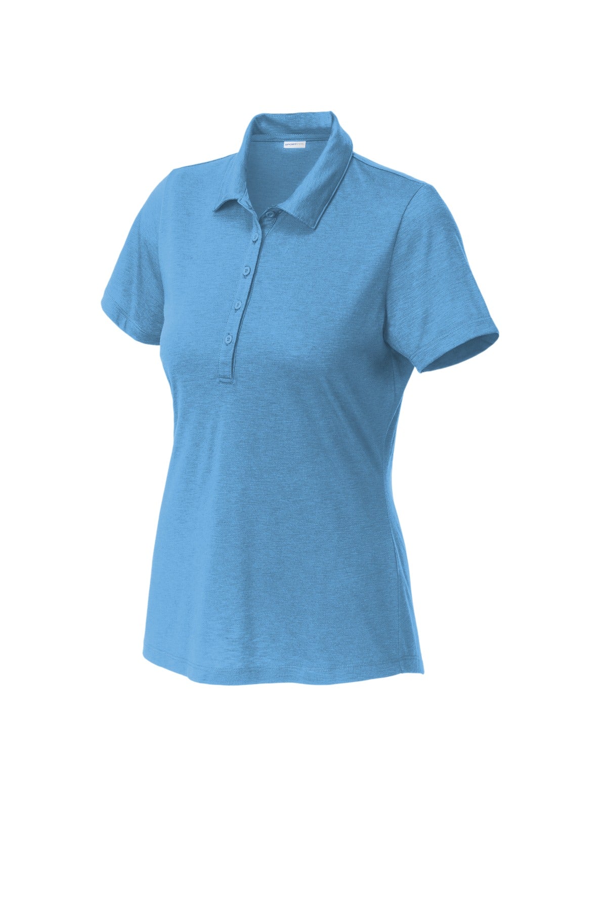 Front View of CarolinaBl Sport-Tek Women's PosiCharge Strive Polo. LST530