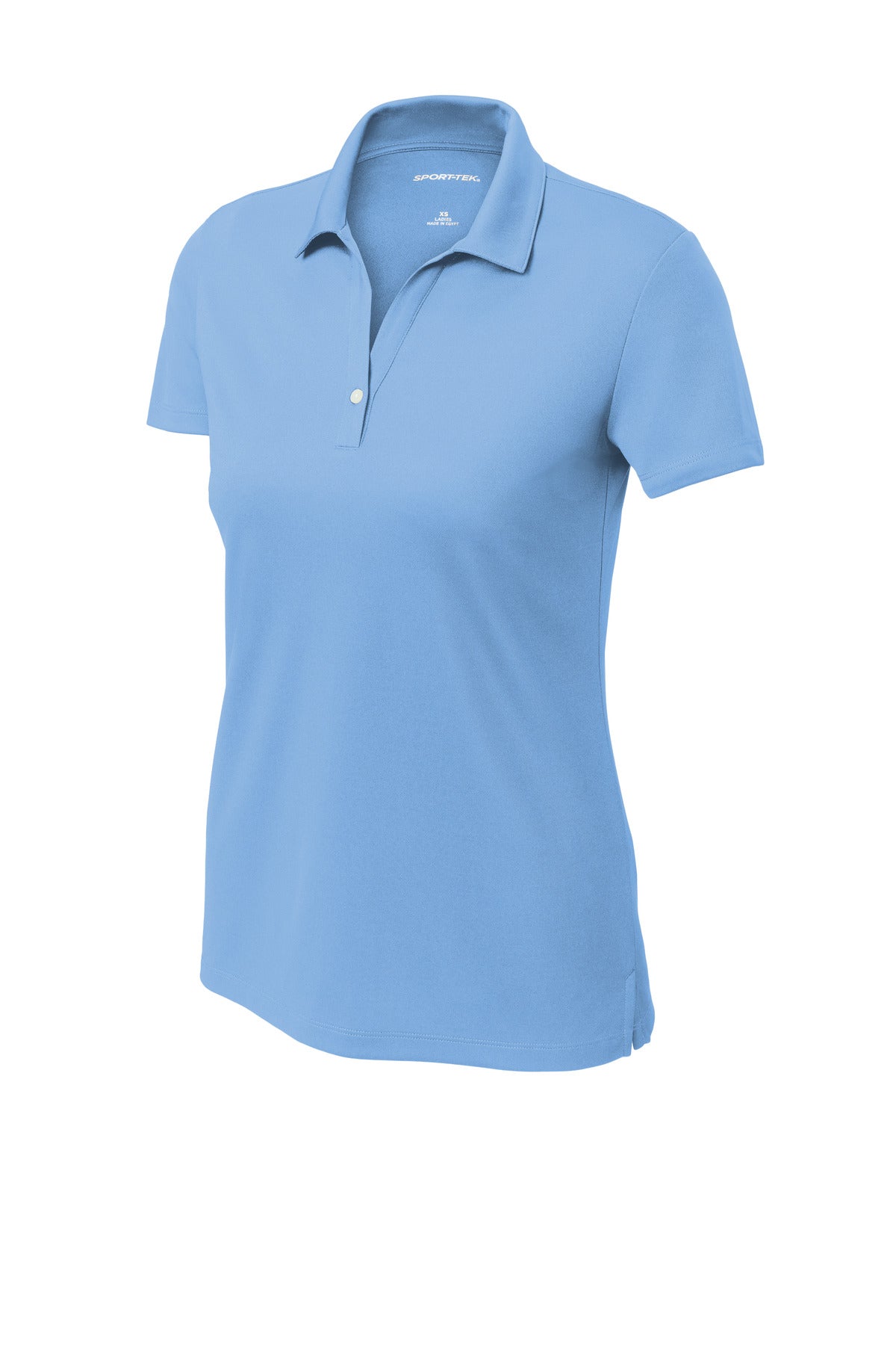 Front View of CarolinaBl Sport-Tek Women's UV Micropique Polo LST740