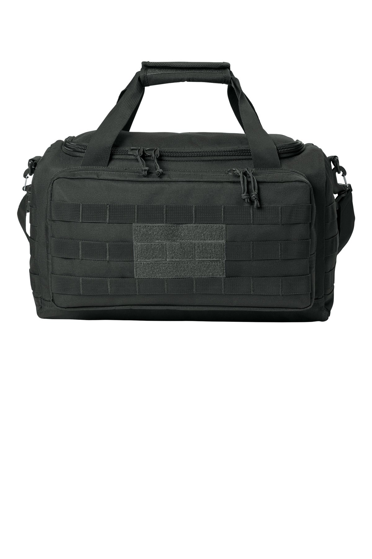 Front View of Charcoal CornerStone Tactical Gear Bag CSB816