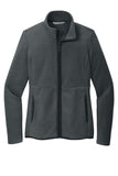 Front View of Charcoal Port Authority Women's Connection Fleece Jacket L110