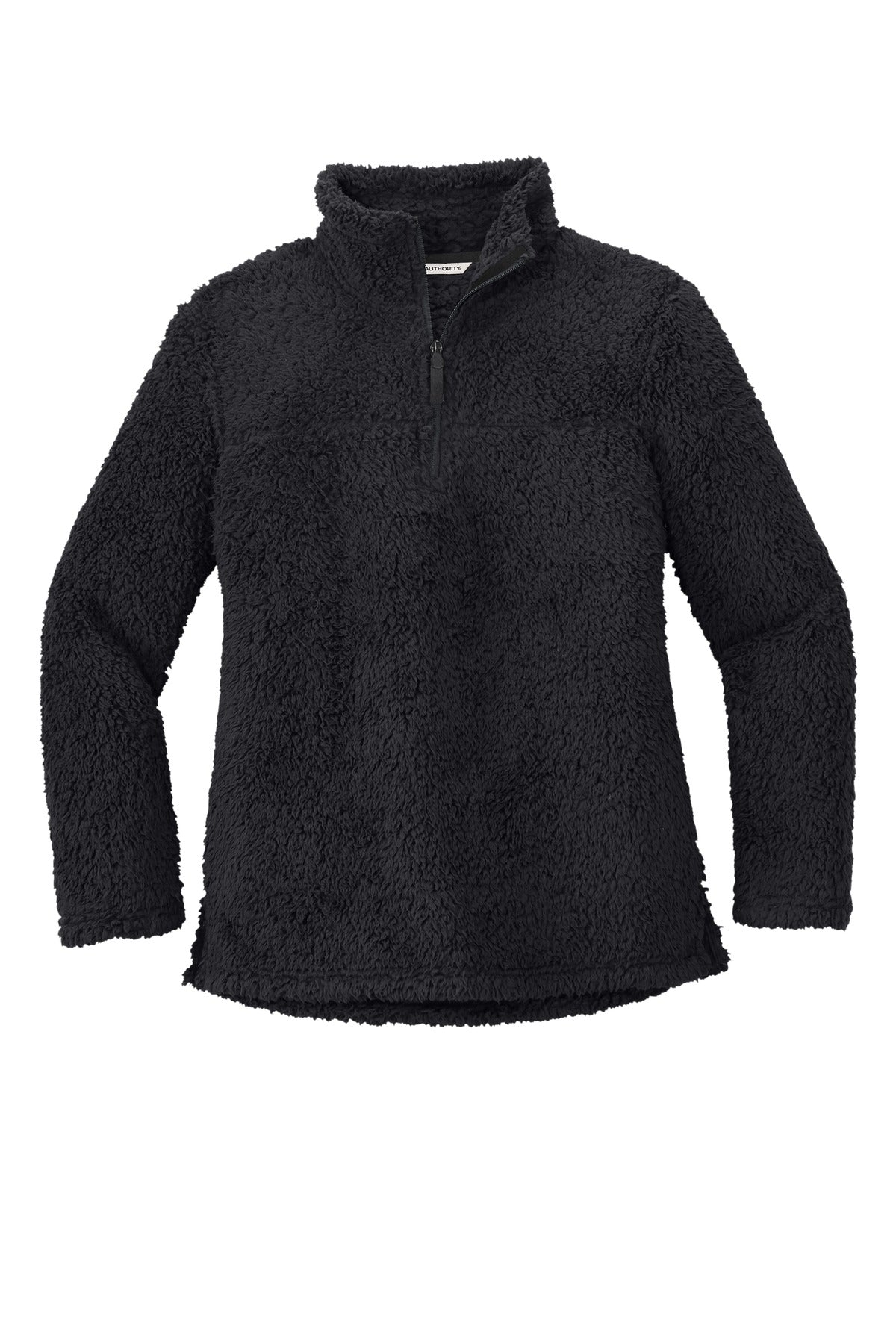 Front View of Charcoal Port Authority Women's Cozy 1/4-Zip Fleece L130