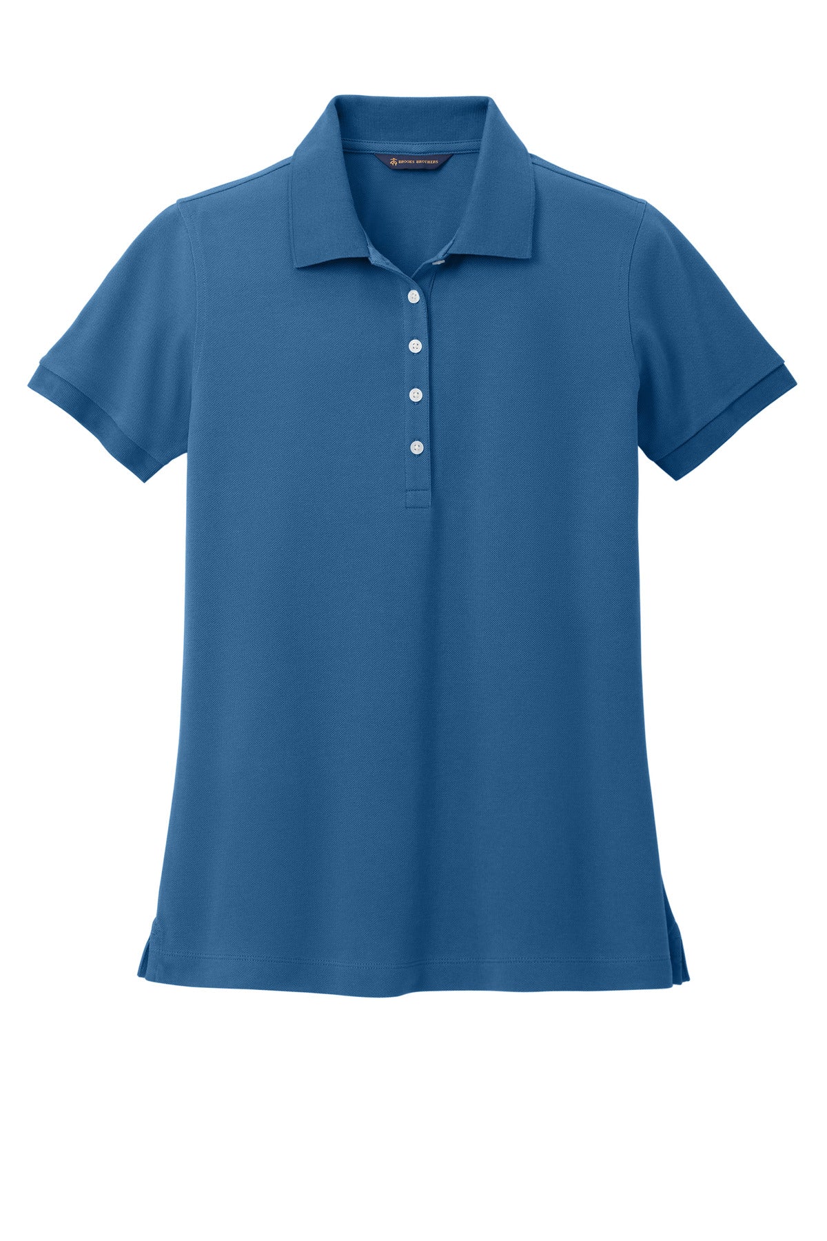 Front View of CharterBlu Brooks Brothers Women's Pima Cotton Pique Polo BB18201