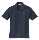 Front View of Classic Navy Port Authority Women's Rapid Dry Polo. L455