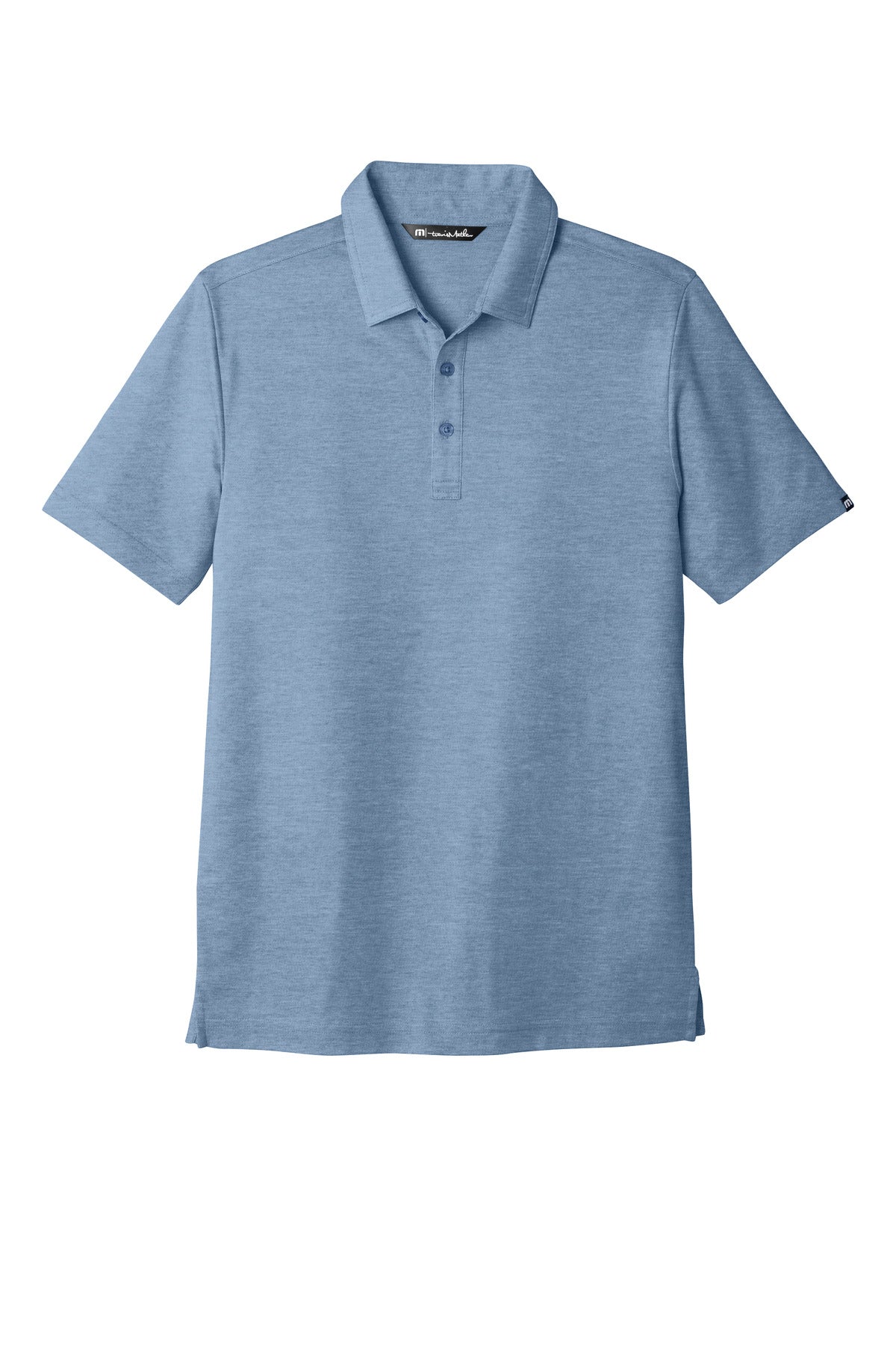 Front View of ClscBlHthr TravisMathew Oceanside Heather Polo. TM1MU412