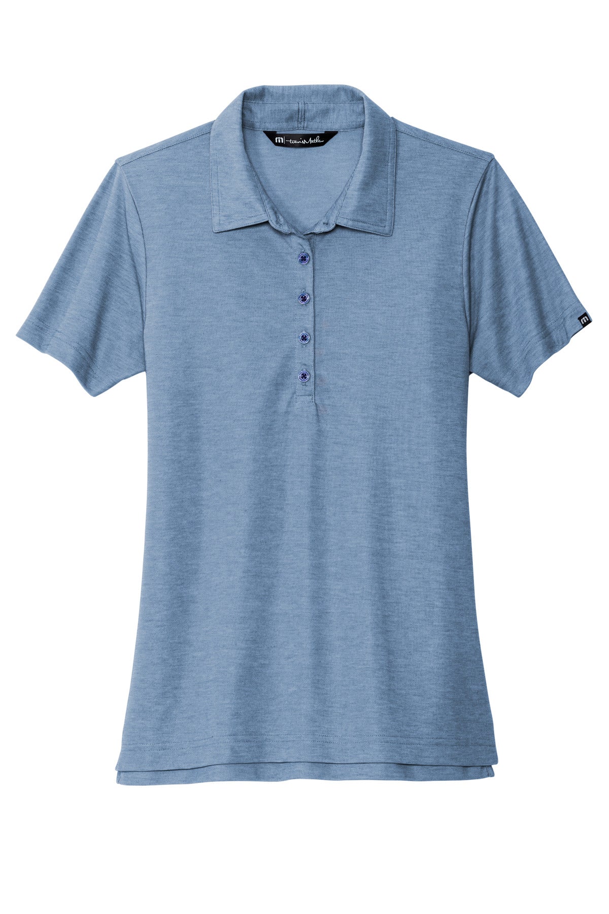 Front View of ClscBlHthr TravisMathew Women's Oceanside Heather Polo TM1WW002