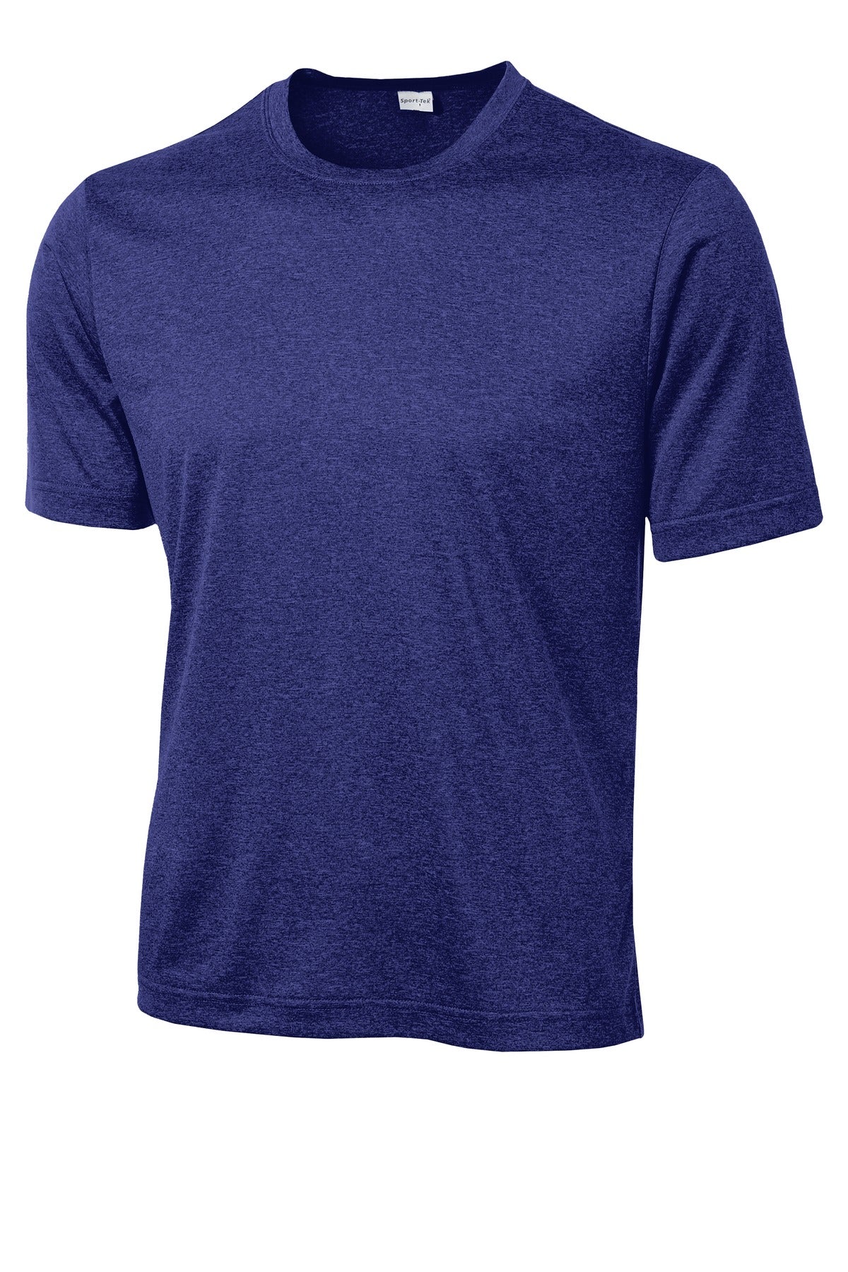 Front View of Cobalt Hthr Sport-Tek Tall Heather Contender Tee. TST360