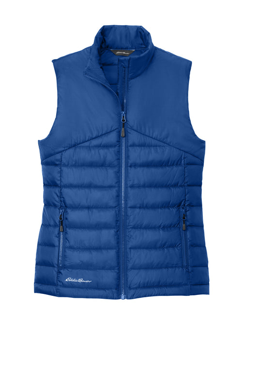 Front View of CobaltBl Eddie Bauer Women's Quilted Vest EB513