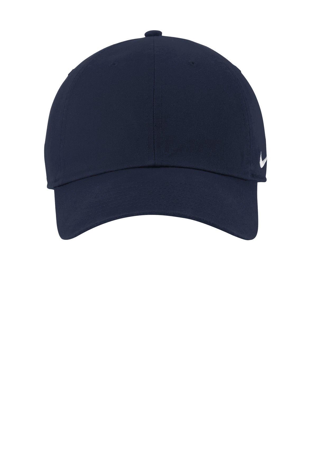 Front View of ColNavy Nike Heritage Cotton Twill Cap NKFB5677