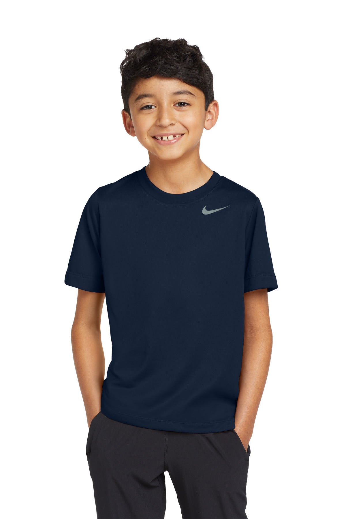 Front View of ColNavy Nike Youth Team rLegend Tee DV7317