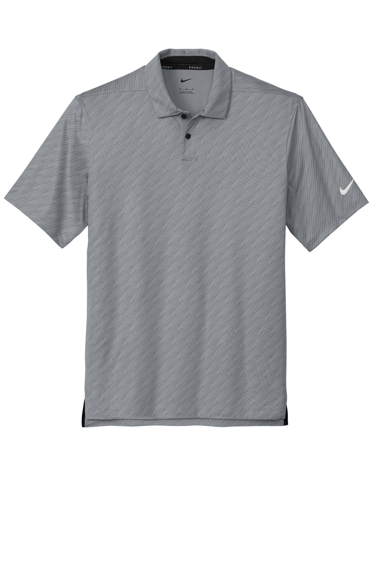 Front View of CoolGrey Nike Vapor Dash Polo NKDX6688