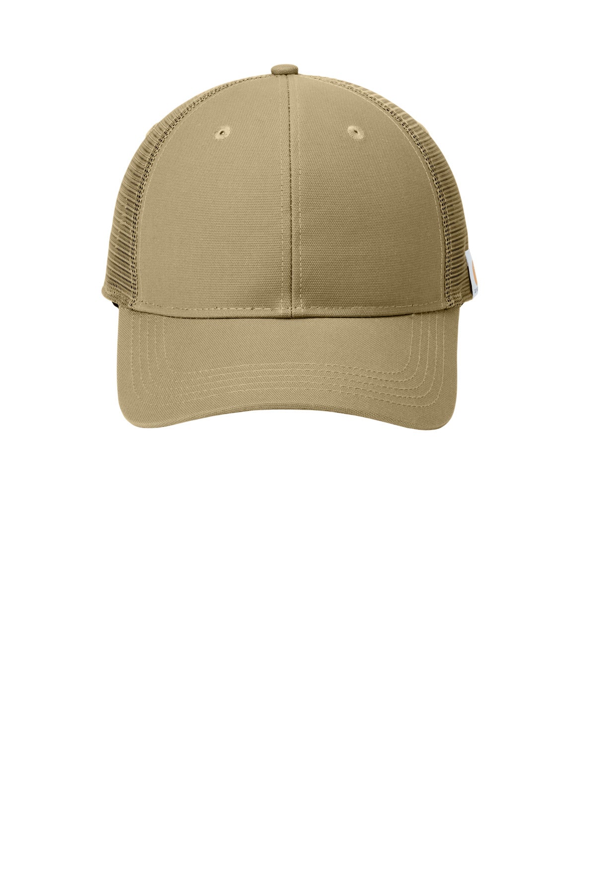 Front View of DarkKhaki Carhartt Rugged Professional Series Cap CT106687