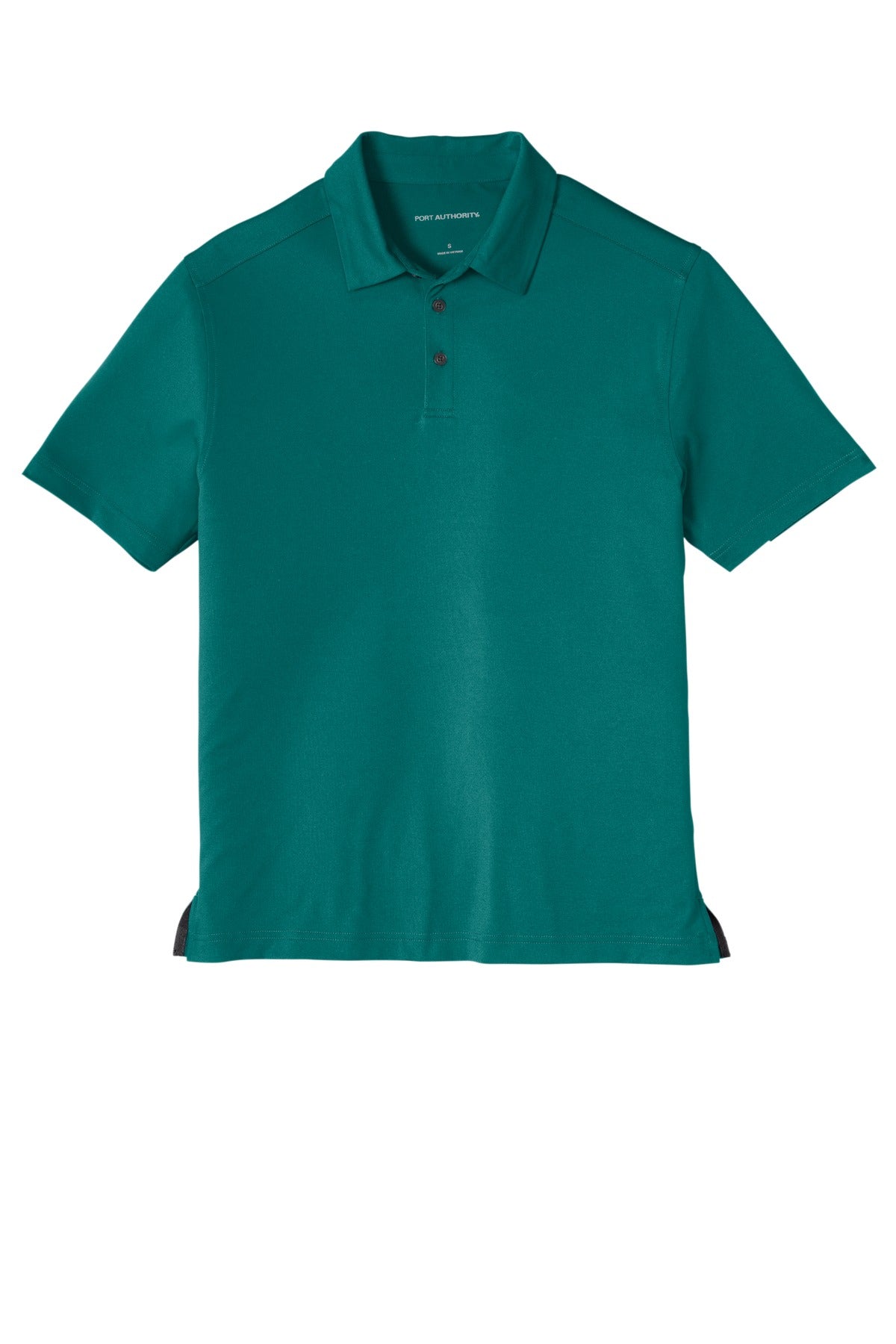 Front View of DarkTeal Port Authority City Stretch PoloK682