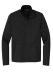 Front View of DeepBlack Port Authority Flexshell Jacket J617