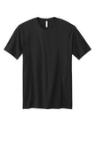 Front View of DeepBlkSld Volunteer Knitwear Tri Tee VL40