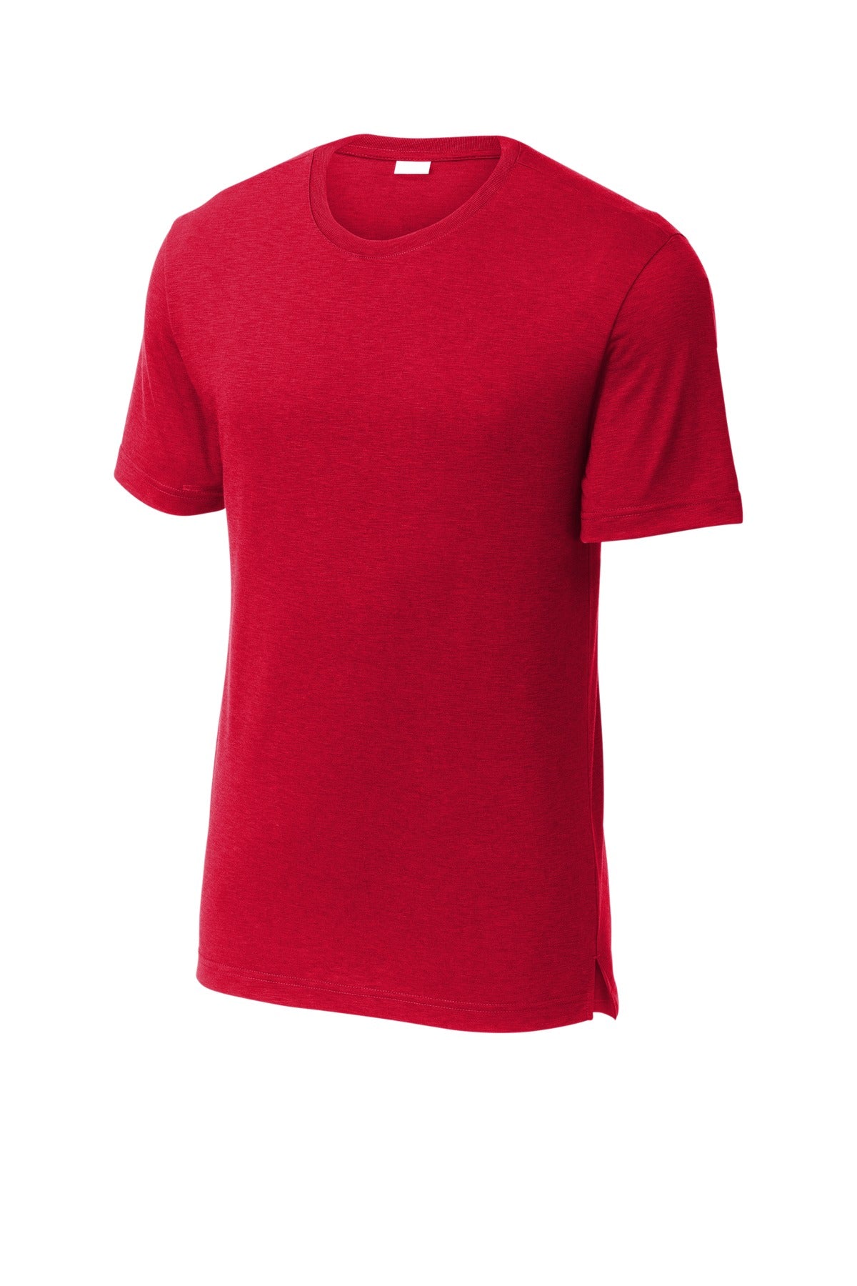 Front View of DeepRed Sport-Tek PosiCharge Strive Tee. ST430