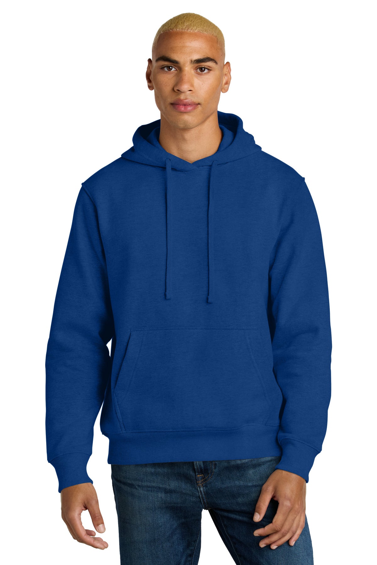 Front View of DeepRoyal District V.I.T. Super Heavyweight Fleece Hoodie DT6600