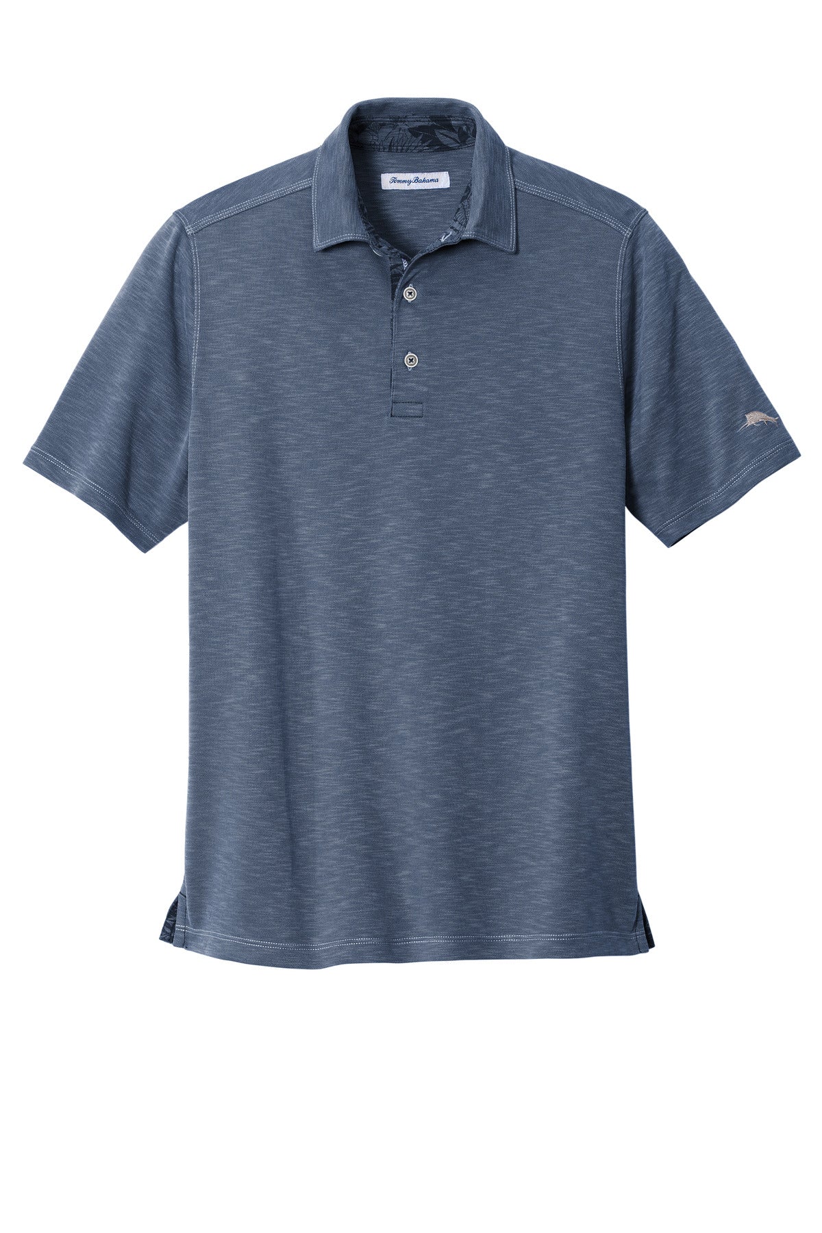 Front View of Denim LIMITED EDITION Tommy Bahama Palmetto Paradise Polo ST224065TB