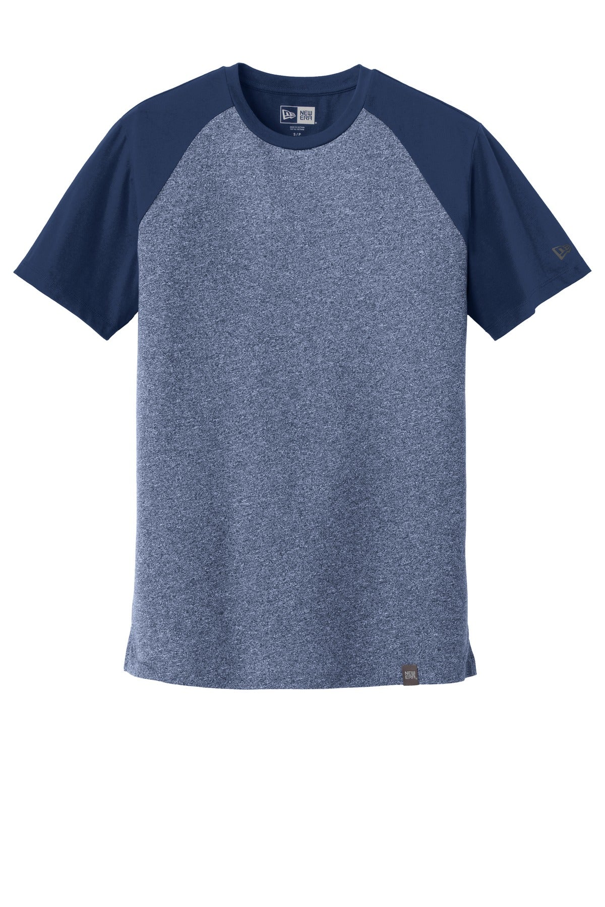 Front View of Dk Roy/Dk RoyT New Era Heritage Blend Varsity Tee. NEA107