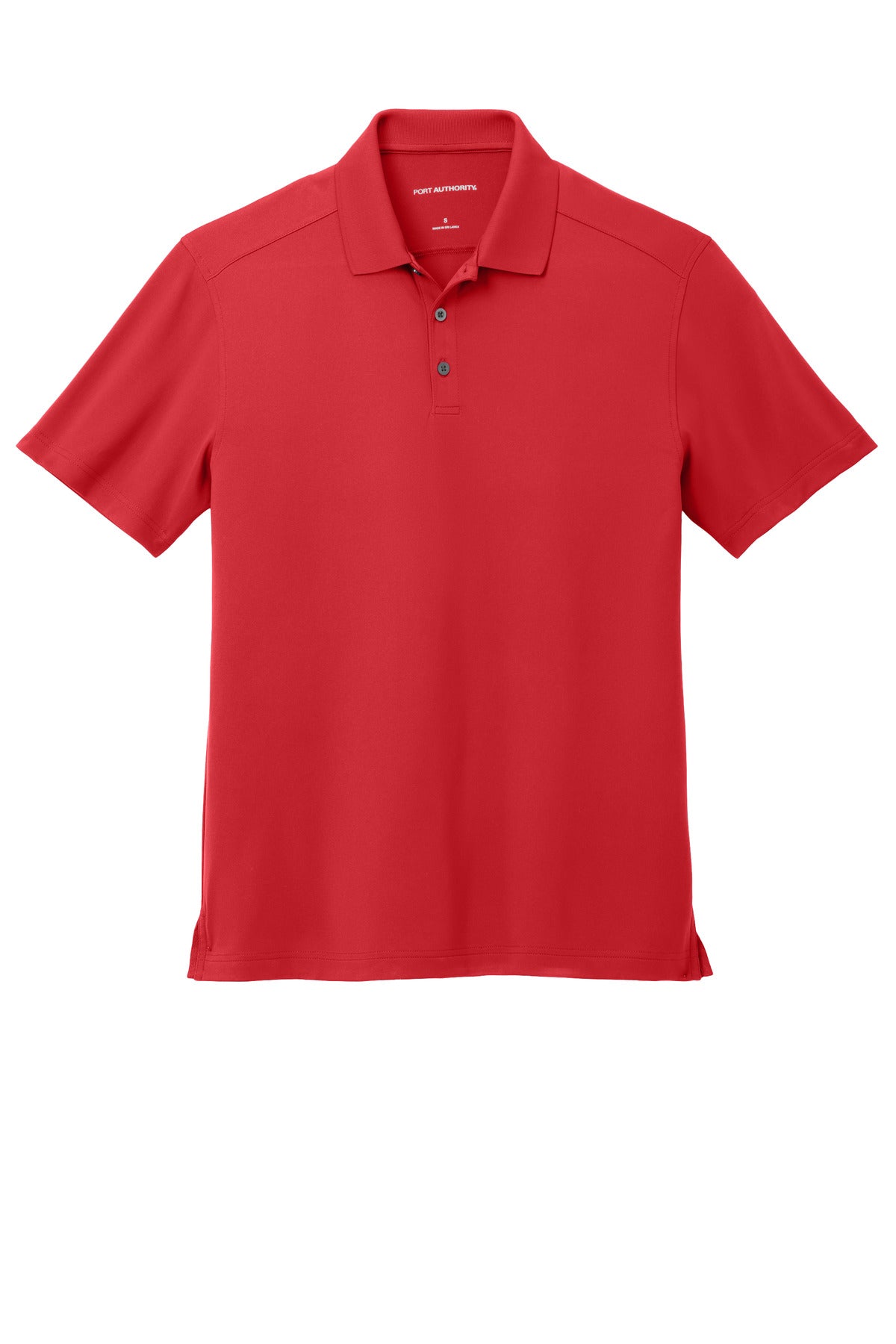 Front View of EngineRed Port Authority City Stretch Flat Knit Polo K683