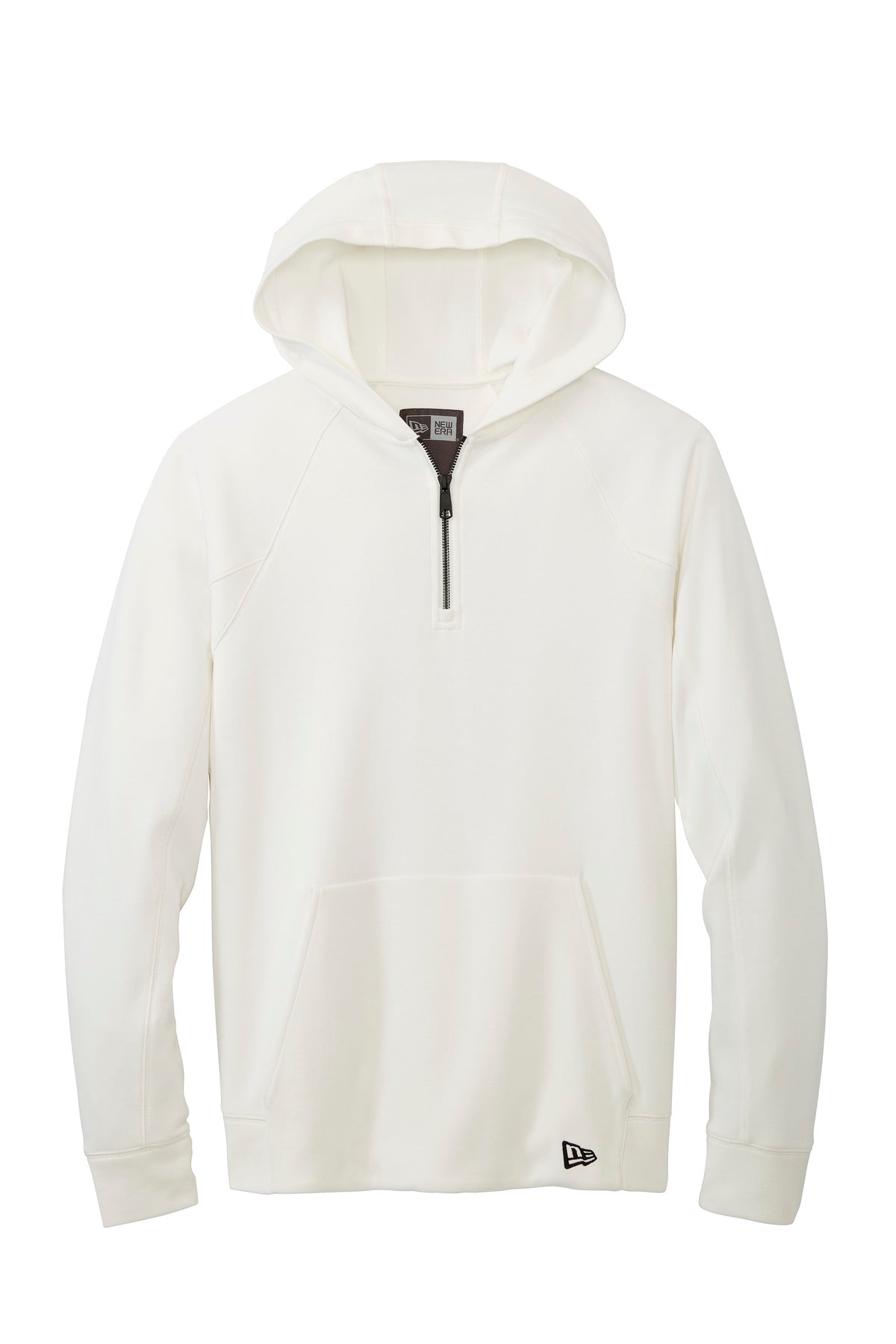 Front View of FanWhite New Era STS 1/4-Zip Hoodie NEA541