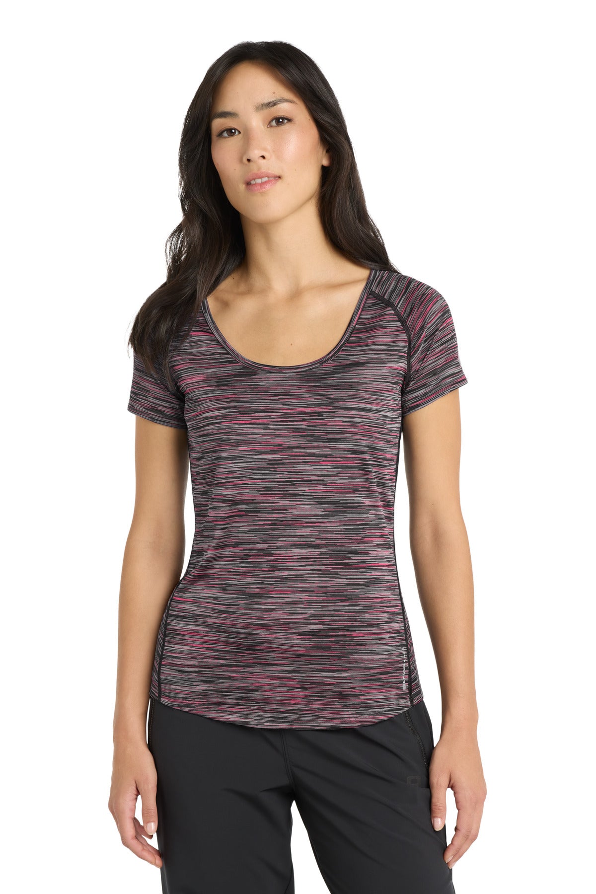 Front View of Fierce Cor SD OGIO Women's Verge Scoop Neck. LOE326