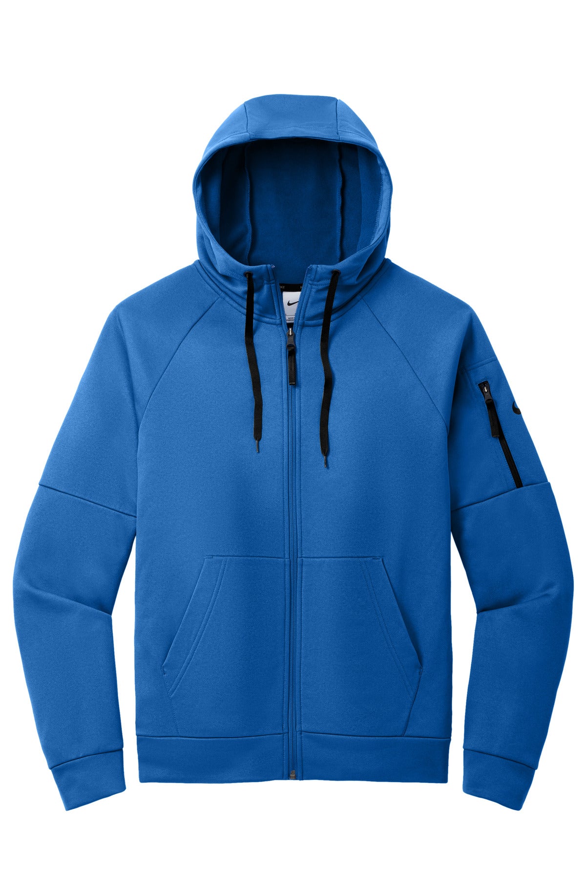 Front View of GameRoyal Nike Therma-FIT Pocket Full-Zip Fleece Hoodie NKFD9859