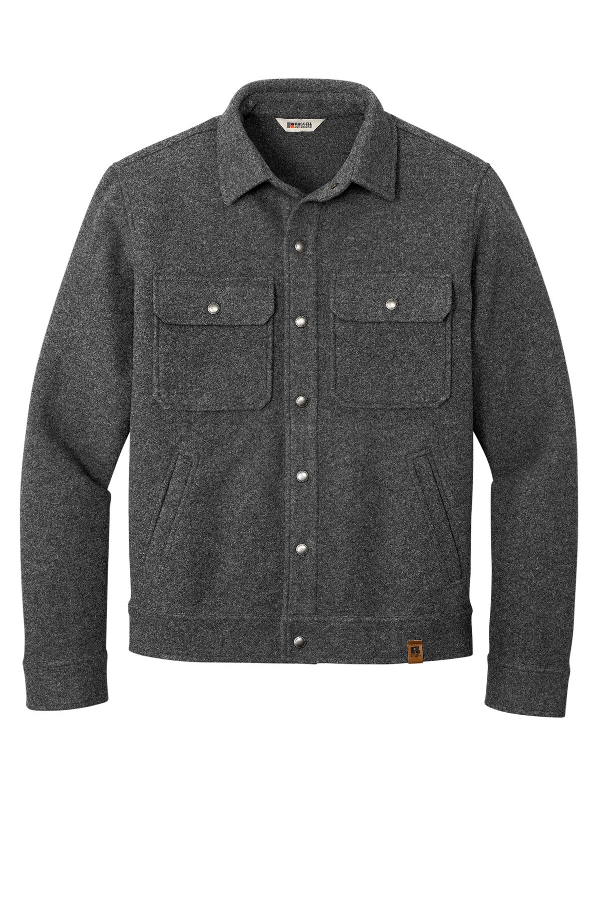 Front View of GphHeather Russell Outdoors Basin Jacket RU550