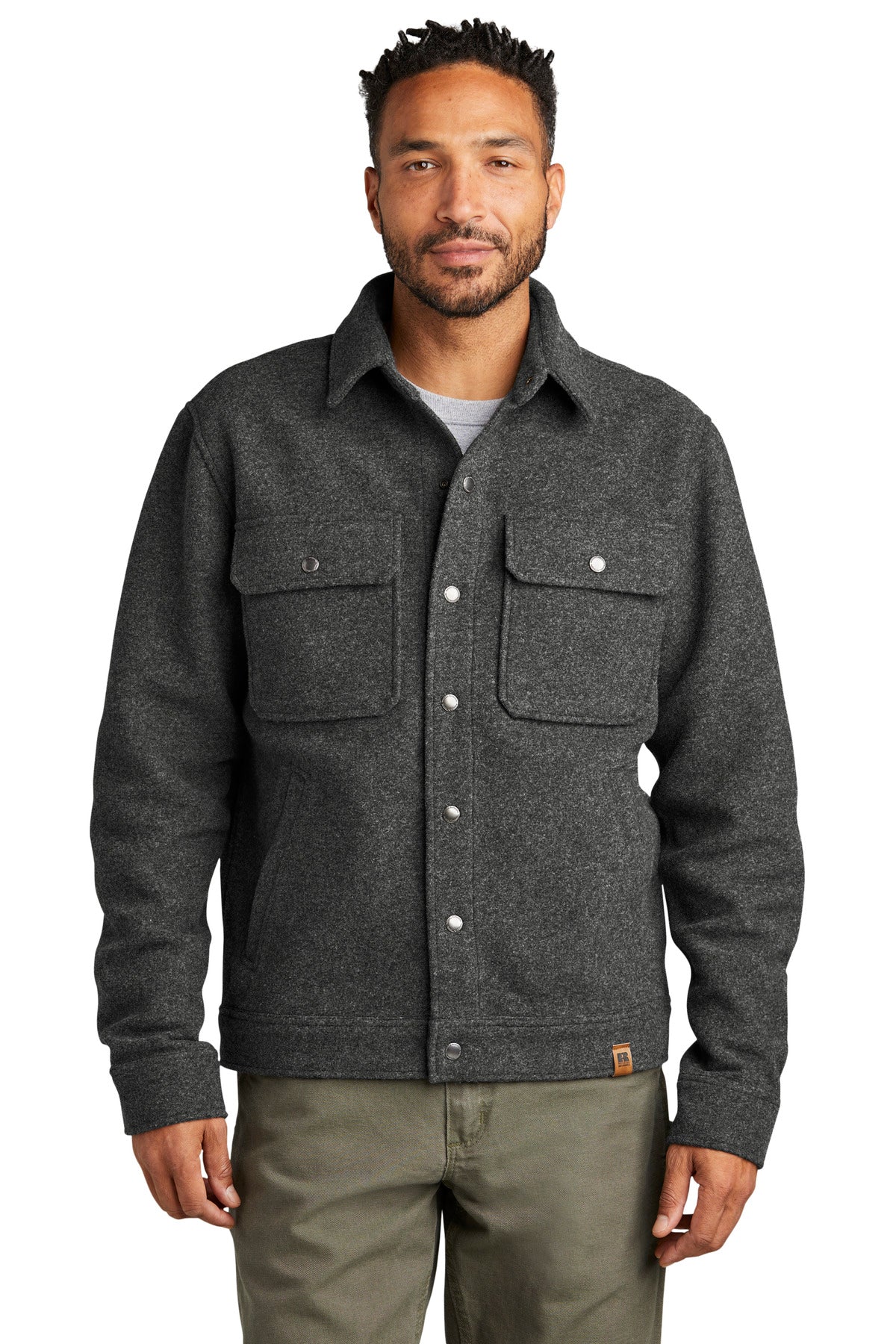 Front View of GphHeather Russell Outdoors Basin Jacket RU550